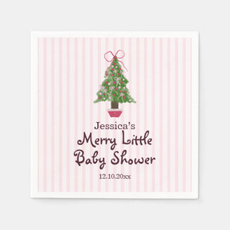 Christmas Tree Merry Baby Shower Napkins