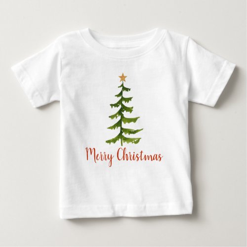 Christmas Tree Merry Christmas  Baby T_Shirt