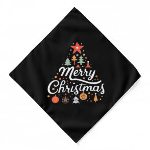 Christmas Tree Merry Christmas Classic Bandana