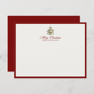 Christmas Tree Merry Christmas Note Card