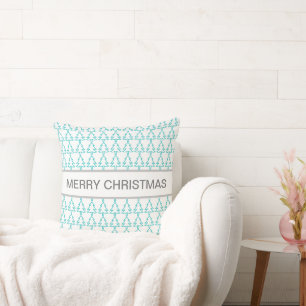 Christmas Tree Merry Christmas Throw Pillow