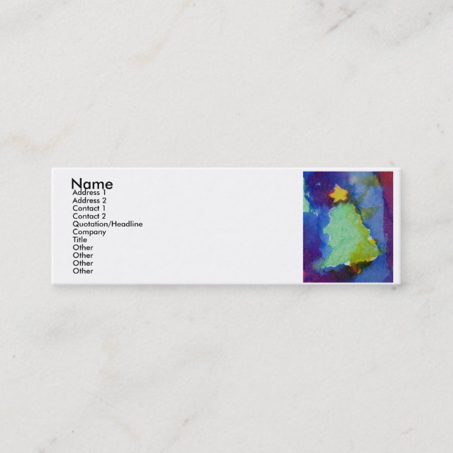 CHRISTMAS TREE MINI BUSINESS CARD (Front)