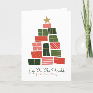 Christmas Tree Modern Holiday Christmas Card