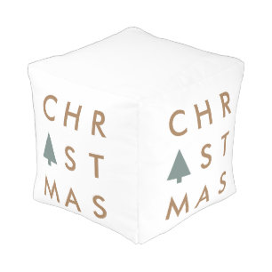 Christmas Tree Modern Minimalist Scandinavian Pouf