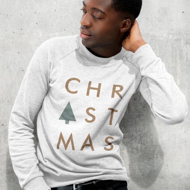 Christmas Tree | Modern Minimalist Scandinavian Sweatshirt (Creator Uploaded)