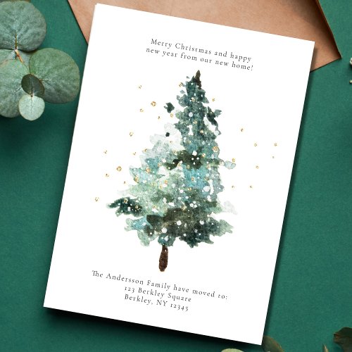 Christmas Tree Moving Announcement Card