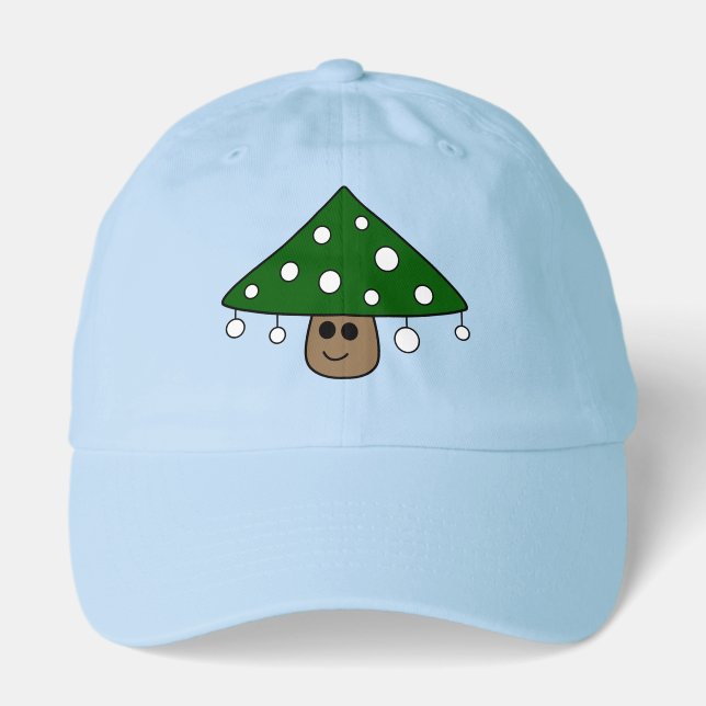 Christmas Tree Mushroom Classic Dad Cap (Front)