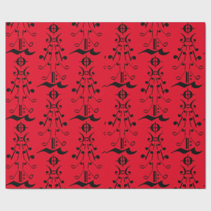 Christmas Tree - Music Notes and Symbols Wrapping Paper