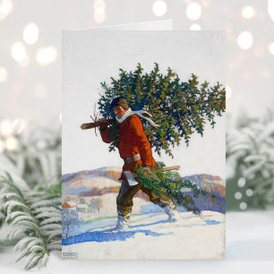 Christmas Tree N.C. Wyeth Holiday Card
