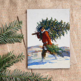 Christmas Tree N.C. Wyeth Holiday Card