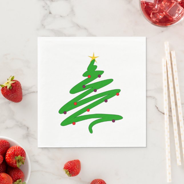 Christmas Tree Napkins (Insitu)