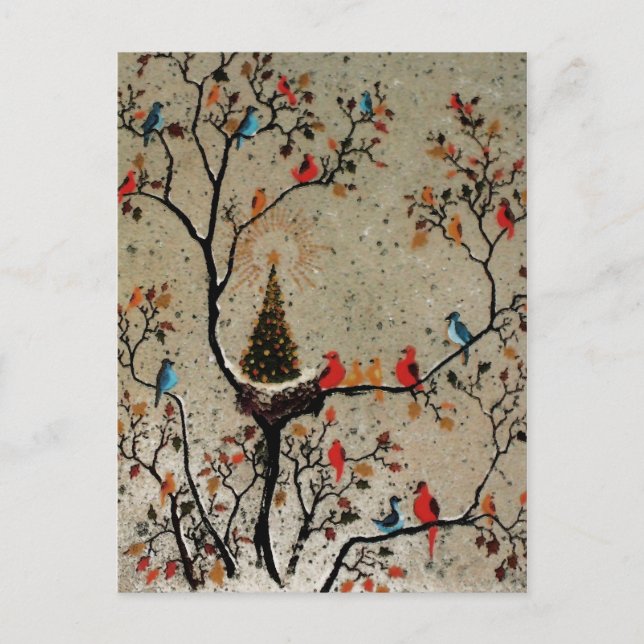Christmas Tree Nest ~ Postcard (Front)