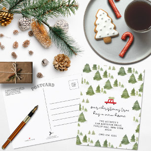 Christmas Tree New Home Moving Announcement