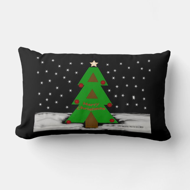 Christmas Tree Night - MoJo Pillows (Front)