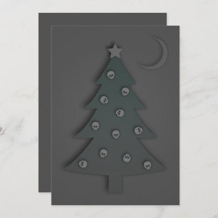 Christmas Tree Noir Invitation