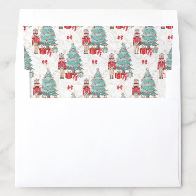 Christmas Tree Nutcracker  Envelope Liner (In Envelope)