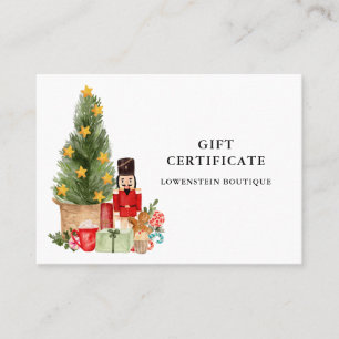 Christmas Tree Nutcracker Gift Certificate
