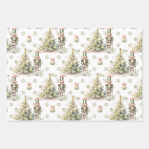 Christmas Tree Nutcracker  Wrapping Paper Sheets