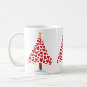 **CHRISTMAS TREE OF HEARTS** COFFEE MUG