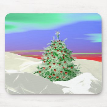 Christmas Tree Of Hearts Mouse Pad by xfinity7 at Zazzle