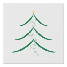 Christmas Tree of Joy, Love, and Peace Wall Art