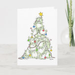 CHRISTMAS TREE OF KITTIES card by Sandra Boynton<br><div class="desc">A lively Christmas tree,  made up entirely of overambitious cats. (From the beloved and bestselling classic book CHRISTMASTIME! by Sandra Boynton,  from Workman Publishing.)</div>
