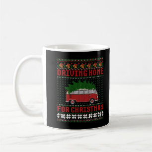 Christmas Tree On Car Van Xmas Ugly Sweater T-Shir Coffee Mug