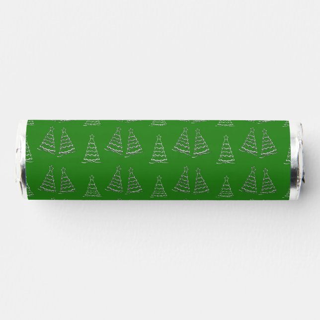 Christmas tree on green breath savers® mints (Front)