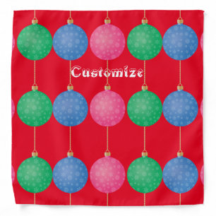 Christmas Tree Ornament Balls Thunder_Cove Bandana