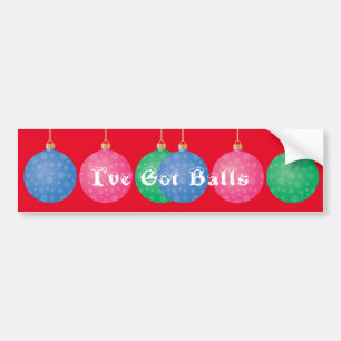 Christmas Tree Ornament Balls Thunder_Cove Bumper Sticker