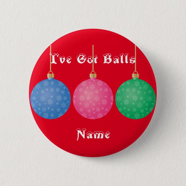 Christmas Tree Ornament Balls Thunder_Cove Button (Front)
