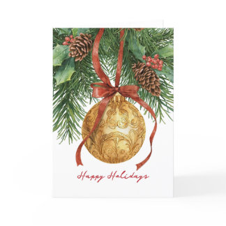 Christmas Tree Ornament Folded Card