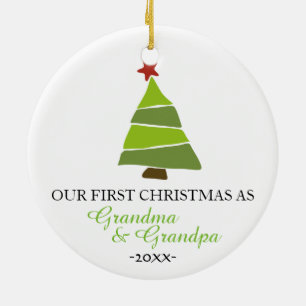 Christmas tree ornament Grandma and Grandpa