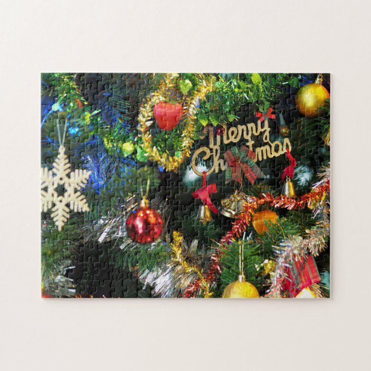 Christmas Tree Ornament Jigsaw Puzzle Zazzle