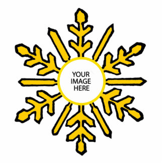 Christmas Tree Ornament Snowflake 1 Gold White