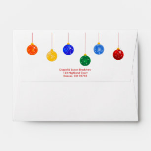 Christmas Tree Ornaments Envelope