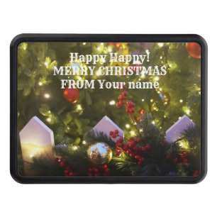 Christmas tree ornaments hitch cover