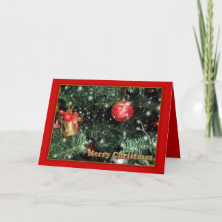 Christmas Tree Ornaments Holiday Card