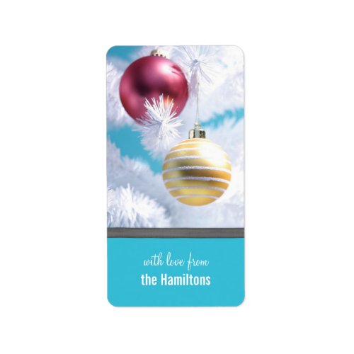 Christmas Tree Ornaments Holiday Tags