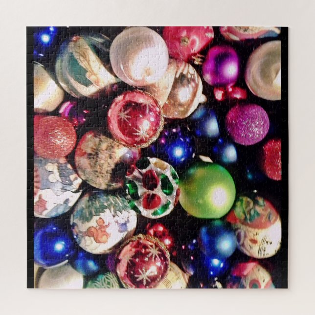 CHRISTMAS TREE ORNAMENTS  JIGSAW PUZZLE (Vertical)
