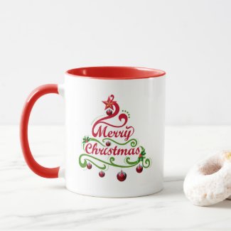 Christmas tree ornaments Mug