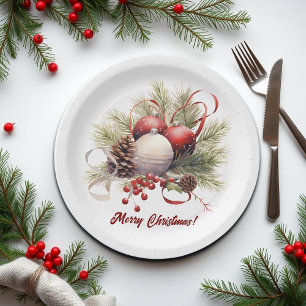 Christmas Tree Ornaments Pine Cones Paper Plates