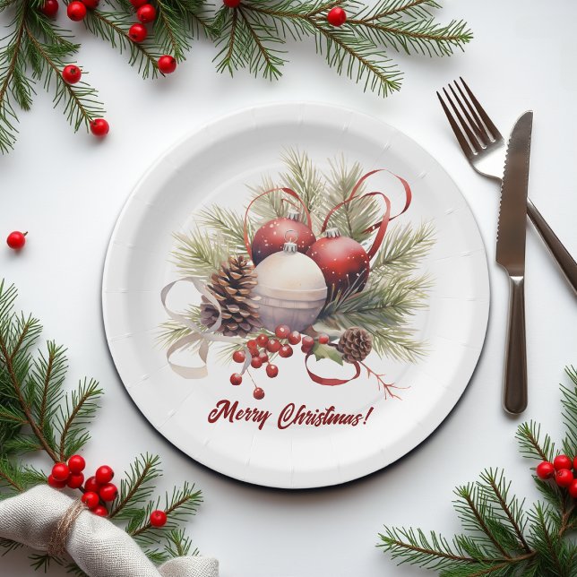Christmas Tree Ornaments Pine Cones Paper Plates (Creator Uploaded)