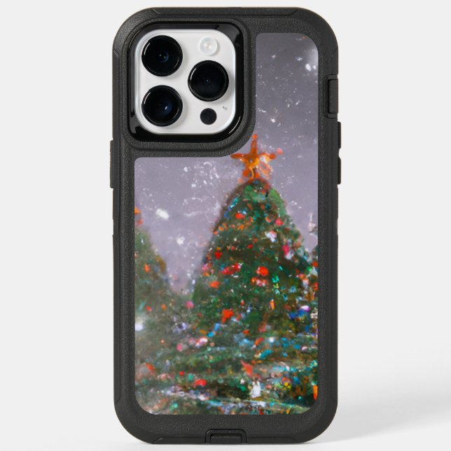 Christmas tree  otterbox iPhone case (Back)