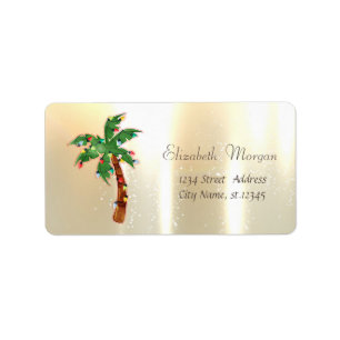 Christmas Tree Palm String Lights Gold Label