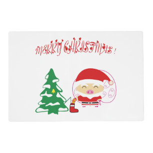 Christmas tree paper placemat