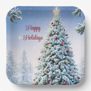 Christmas Tree Paper Plate
