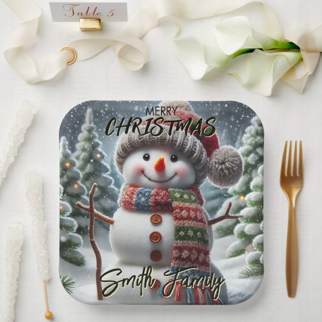 Christmas Tree Paper Plates (Wedding)