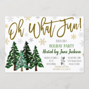 Christmas Tree Party Invitation