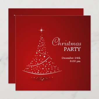 Christmas Tree Party invitation | Zazzle